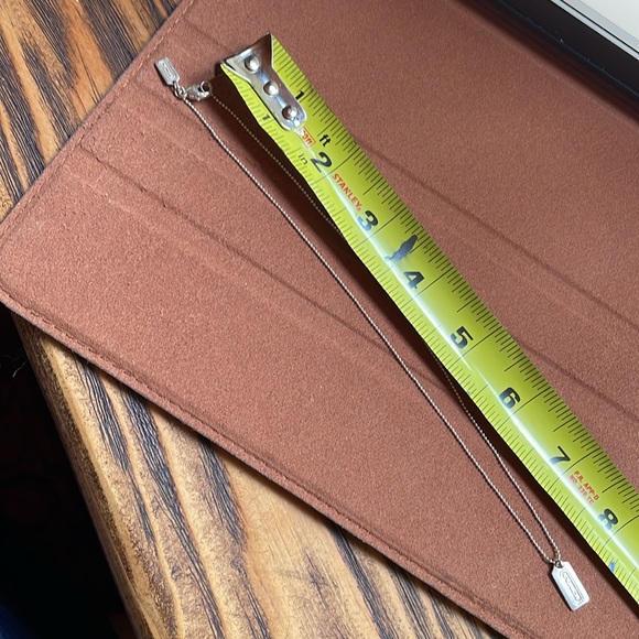 Vintage Coach sterling luggage tag necklace - Picture 3 of 8